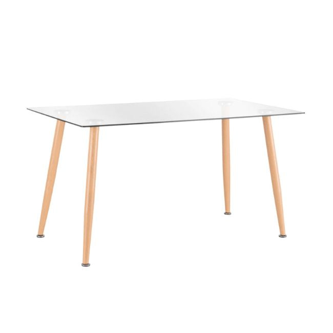 Mesa De Vidrio Rectangular 140x90 cm